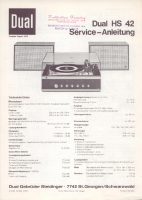 Dual HS-42-Service-Manual 